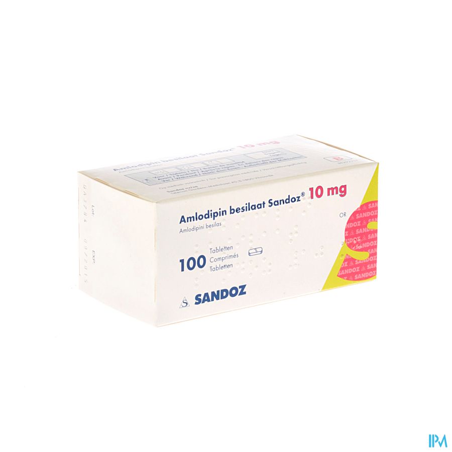 Amlodipine Besilaat Sandoz C0mp 100x10mg Amlodipine Besilaat Sandoz C0mp 100x10mg