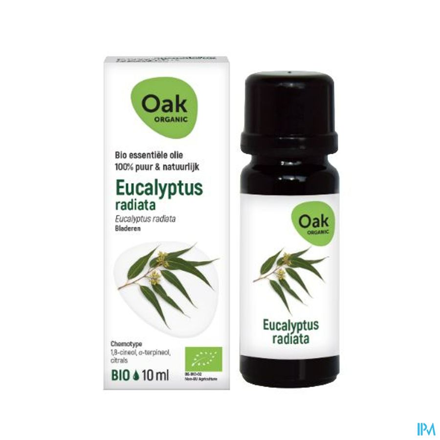 Oak Ess Olie Eucalyptus Radiata 10ml Bio Oak Ess Olie Eucalyptus Radiata 10ml Bio