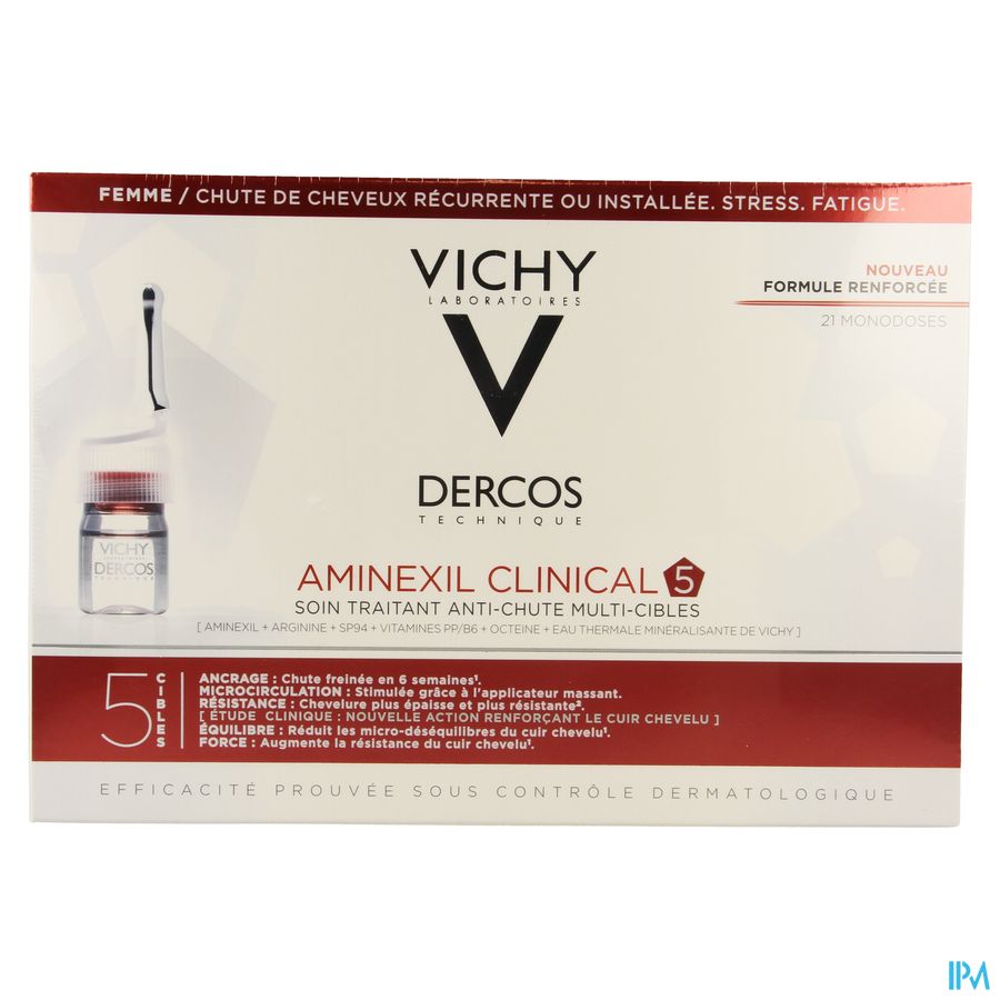 Vichy Dercos Aminexil Clinical 5 Women Amp 21x6ml 5
