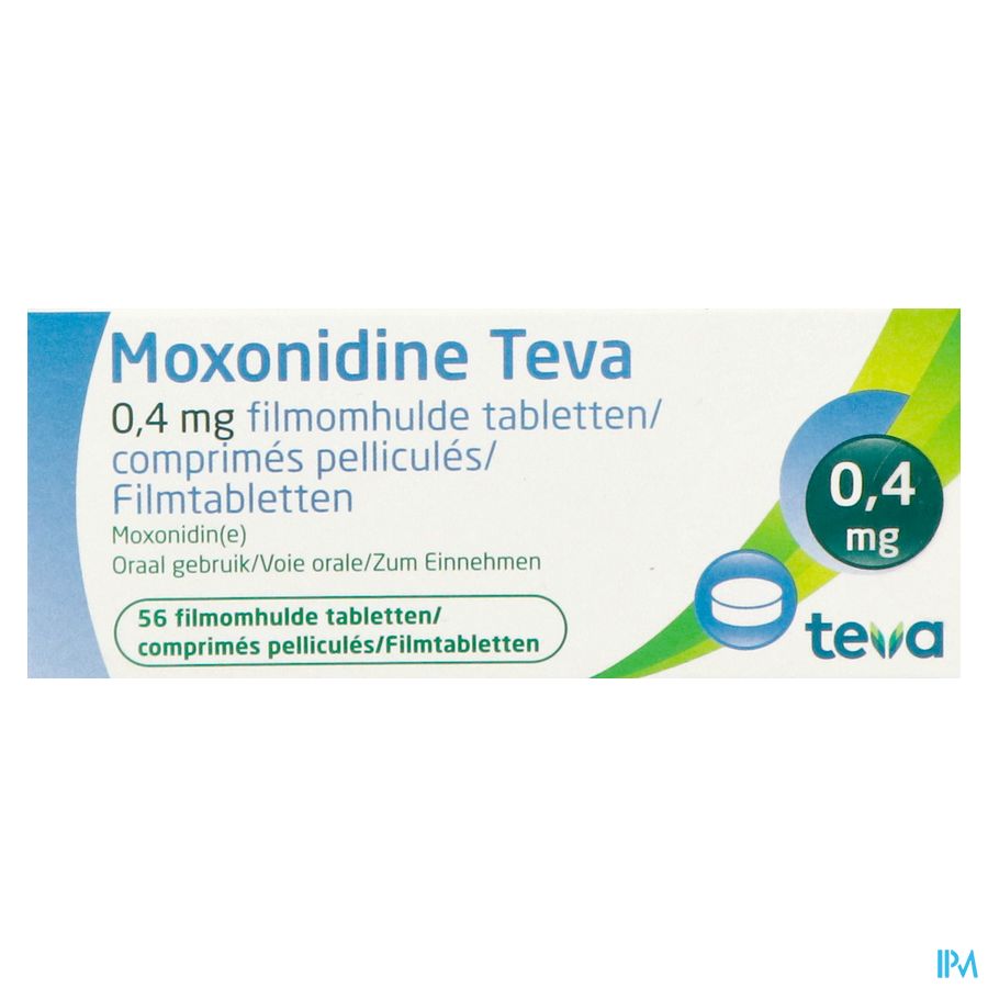 Moxonidine Teva Comp 56 X 0,4mg 4