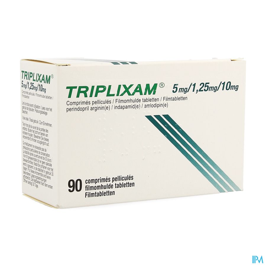 Triplixam 5mg/1,25mg/10mg Impex. Film.tabl 90 Pip Triplixam 5mg/1,25mg/10mg Impex. Film.tabl 90 Pip