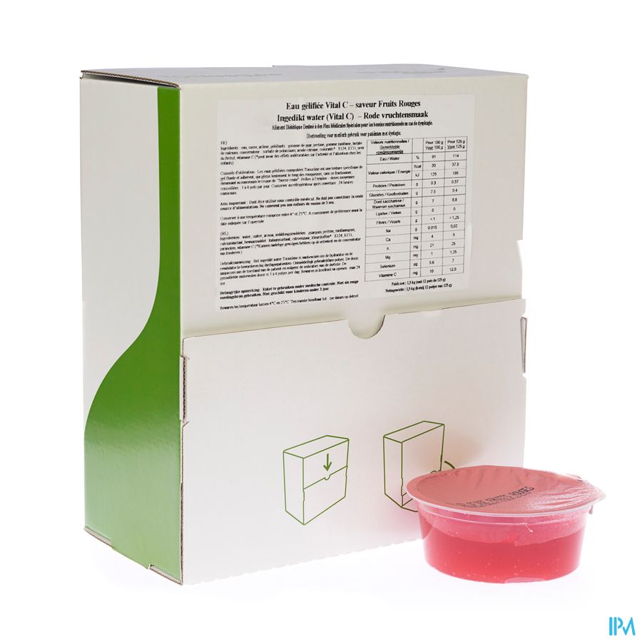 Eau Gelifiee Vital C Fruits Rouges 12x125ml Eau Gelifiee Vital C Fruits Rouges 12x125ml