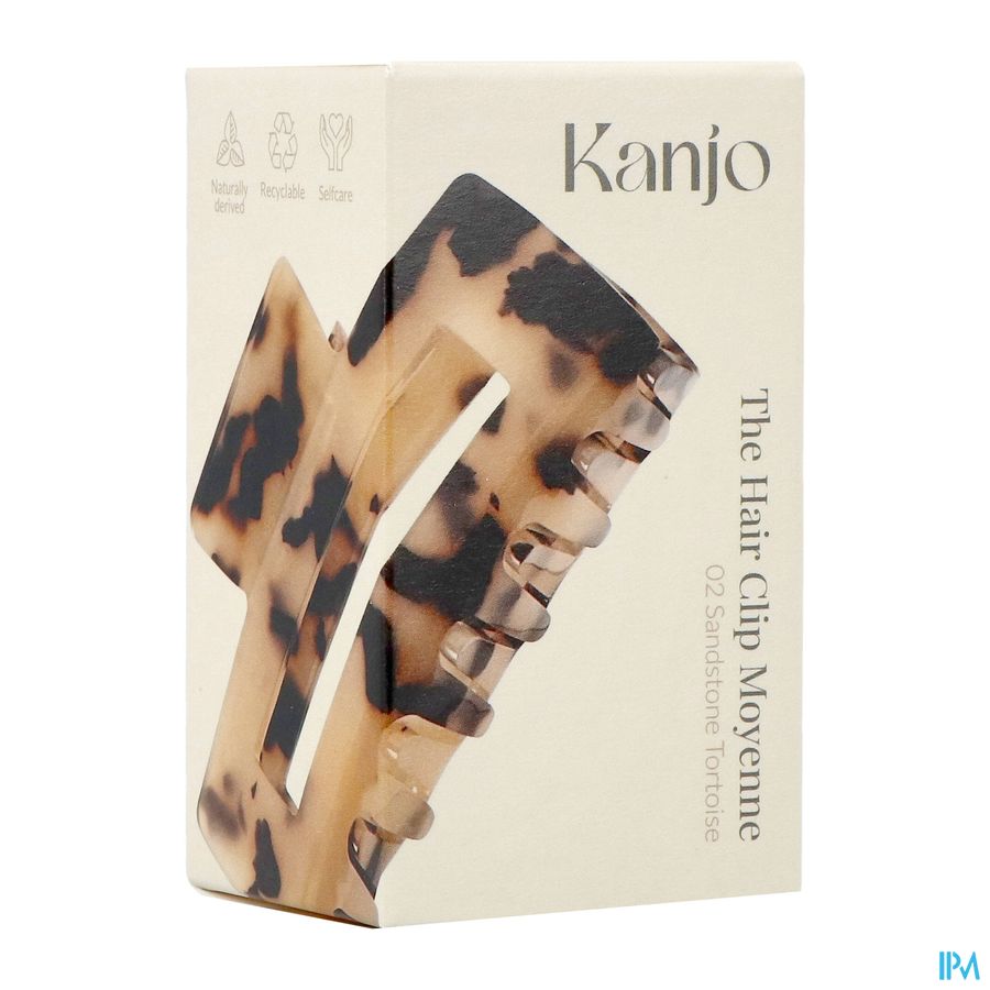 Kanjo The Hair Clip Moyenne 02 Sandstone Tortoise