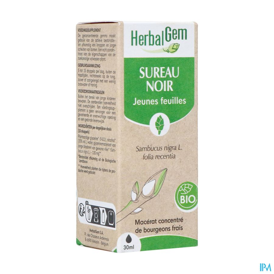 Herbalgem Sureau Noir Bio 30ml Herbalgem Sureau Noir Bio 30ml