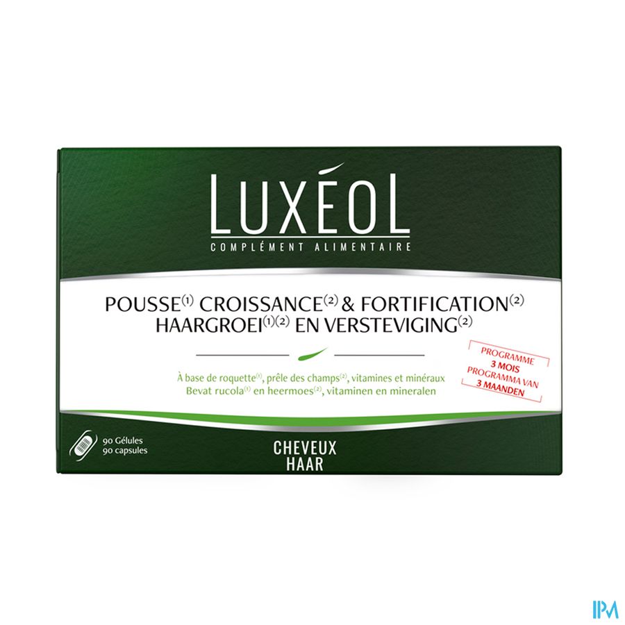 Luxeol Haargroei & Versteviging 3maand Caps 90 Luxeol Haargroei & Versteviging 3maand Caps 90