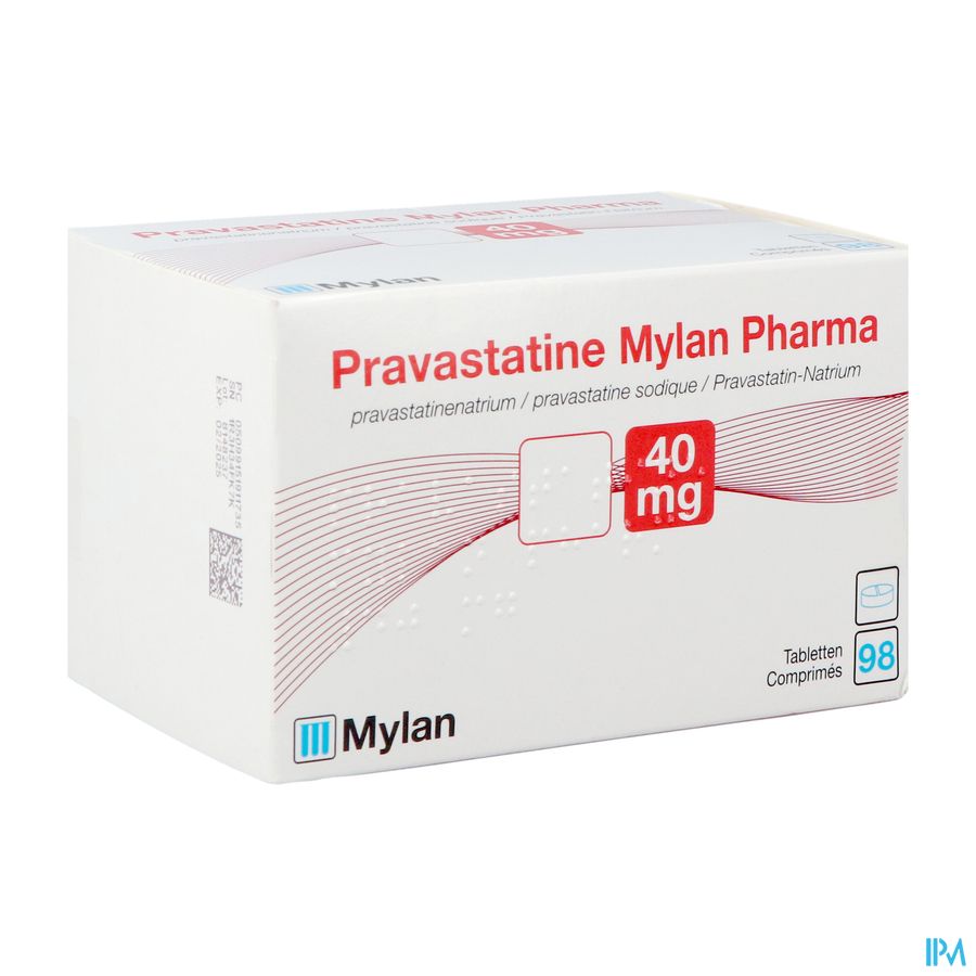 Pravastatine Viatris 40mg Tabl 98 Pravastatine Viatris 40mg Tabl 98