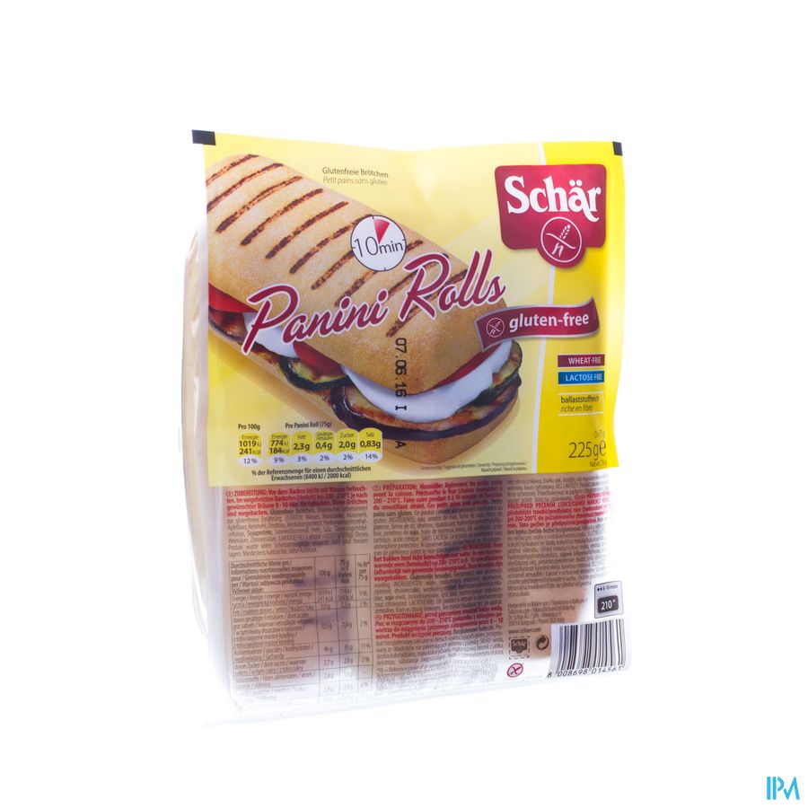 Schar Panini Rolls 225g 6974 Revogan Schar Panini Rolls 225g 6974 Revogan