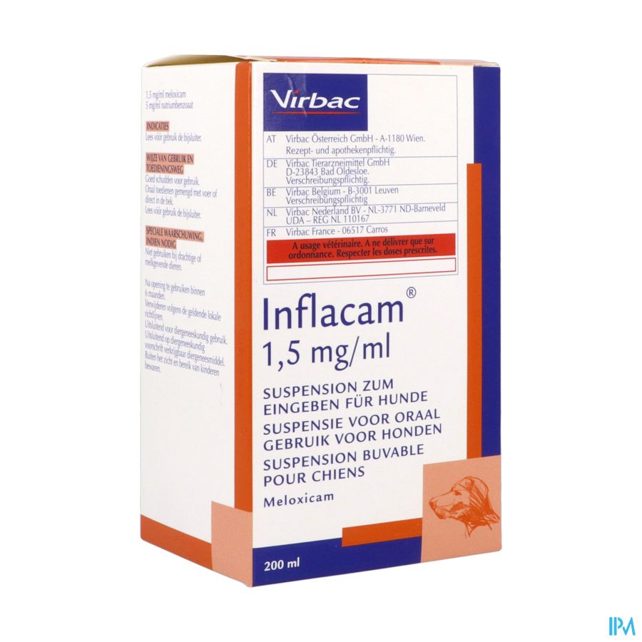 Inflacam 1,5mg/ml Drink Susp Hond 200ml