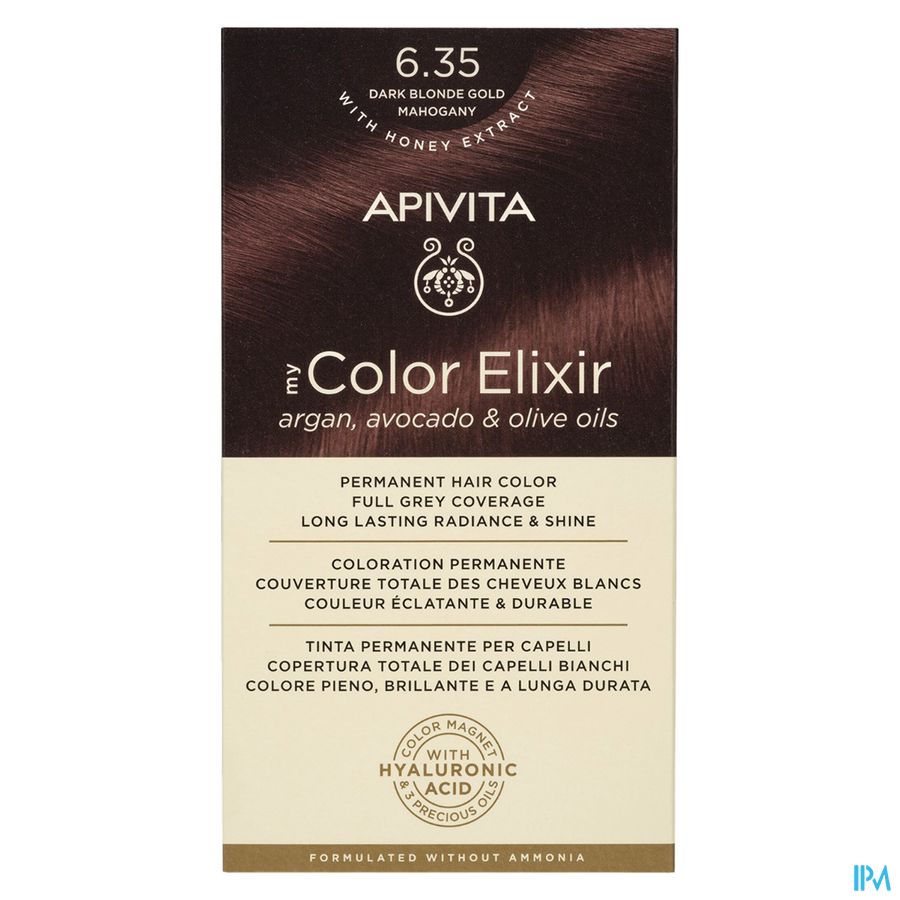 Apivita My Color 6.35 Dark Blonde Gold Mahogany 2 1
