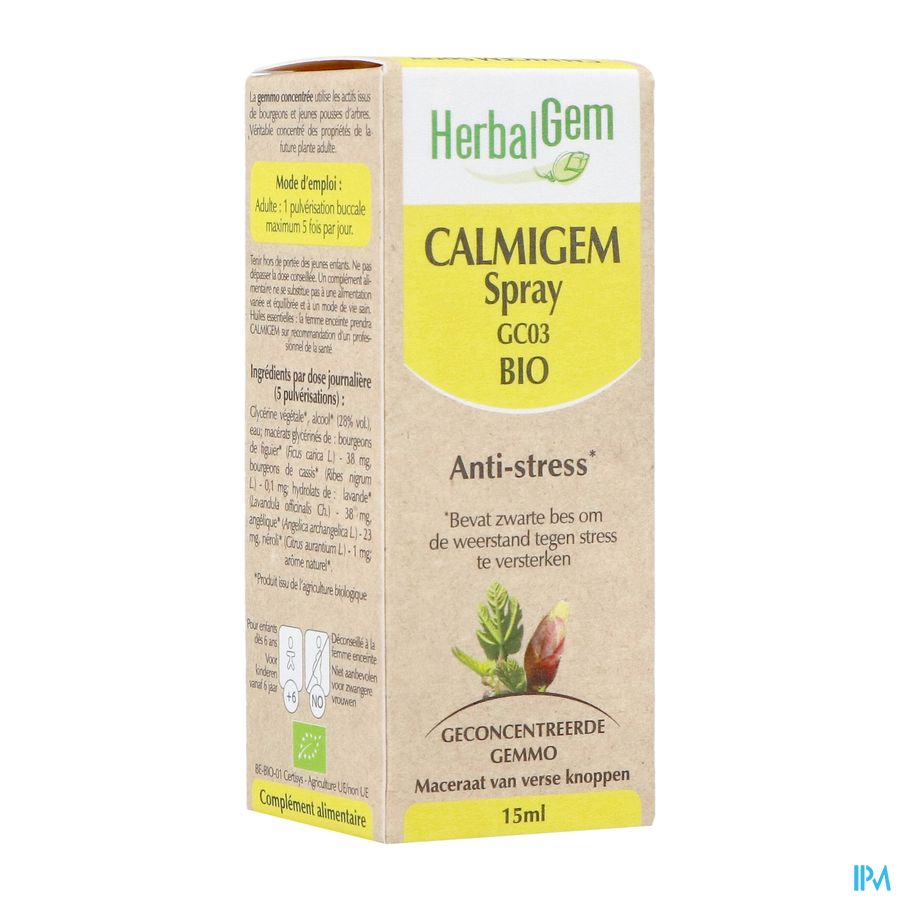 Herbalgem Calmigem Spray Bio 15ml Herbalgem Calmigem Spray Bio 15ml