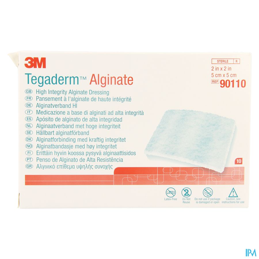 Tegaderm Alginate Steril 5cmx 5cm 10 90110 1
