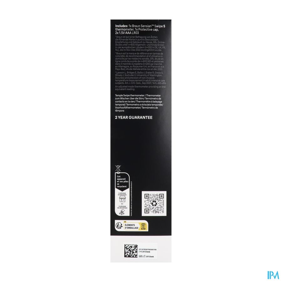 Braun Thermometre Templeswipe Bst200we 1
