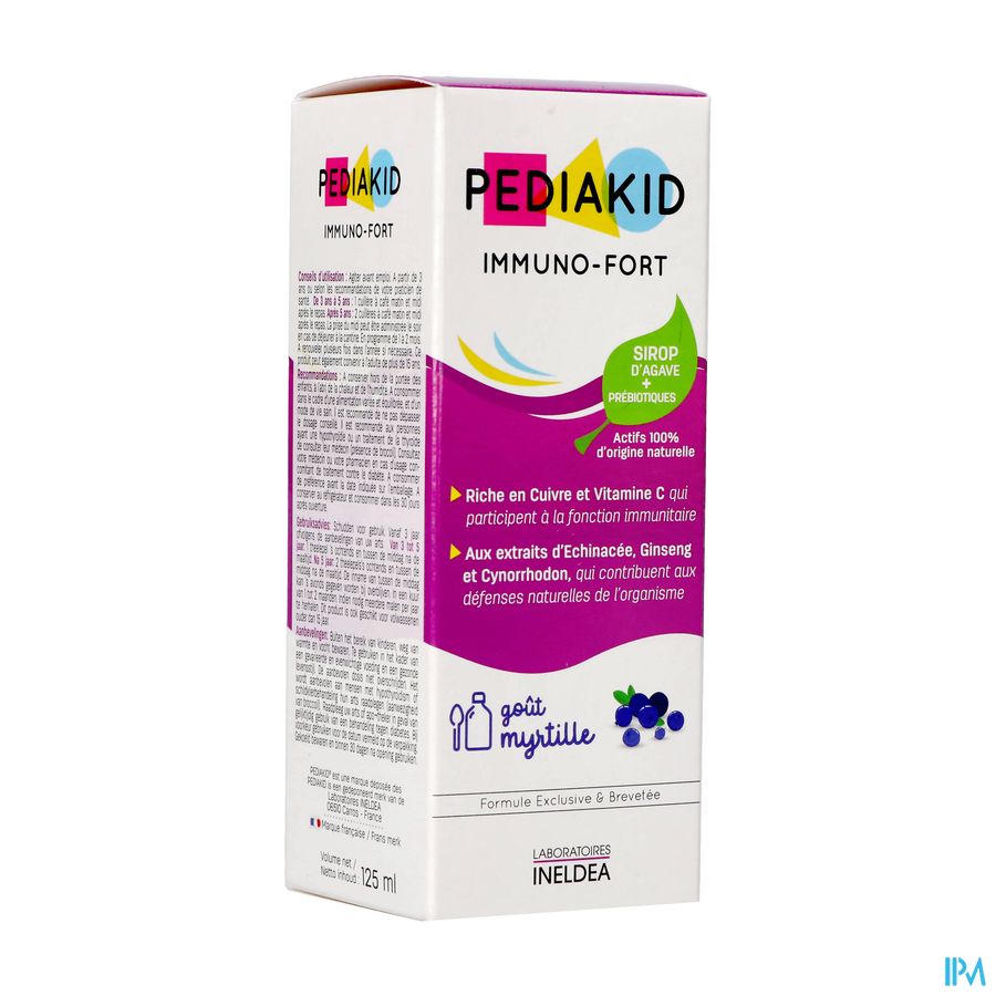 Pediakid Immuno Fortifiant Sol Buv Fl 125ml