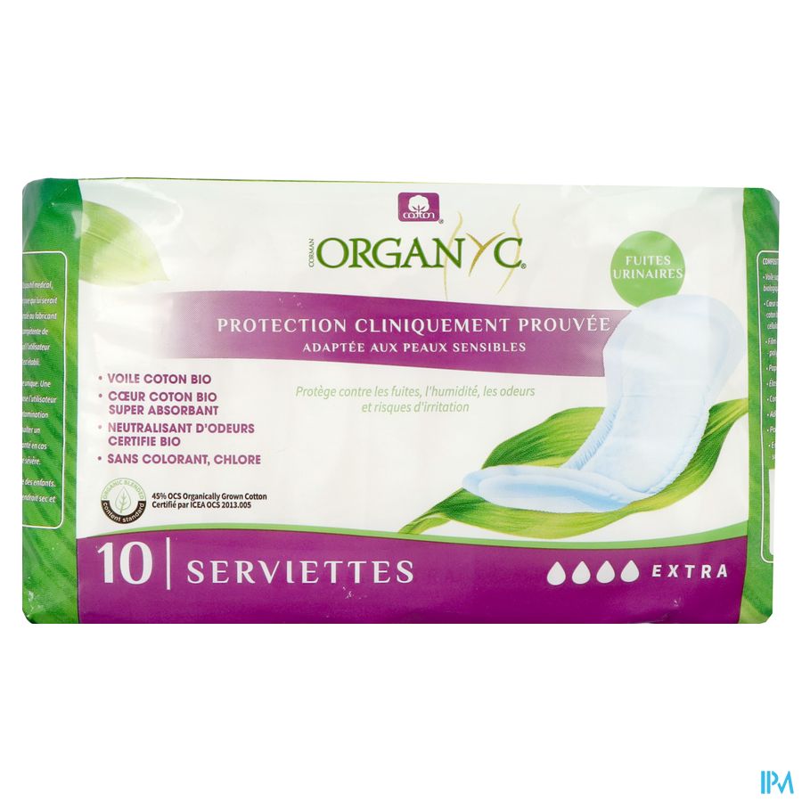 Organyc Verband Urineverlies Extra 10 1