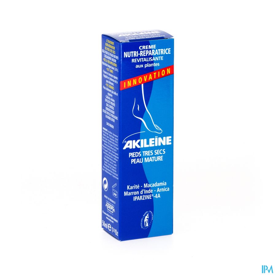 Akileine Cr Nutri Reparatr.pieds Secs Tube 50ml Akileine Cr Nutri Reparatr.pieds Secs Tube 50ml