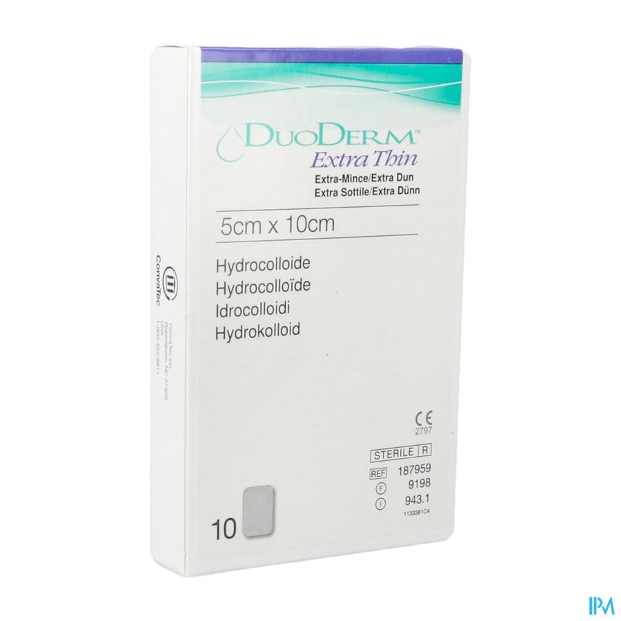 Duoderm Extra Mince Pans Hydro 5cmx10cm 10 H7959