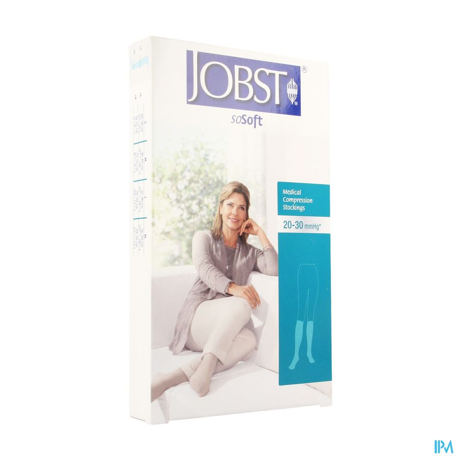 Jobst Sosoft Ribbed K2 20-30 Ad Black l
