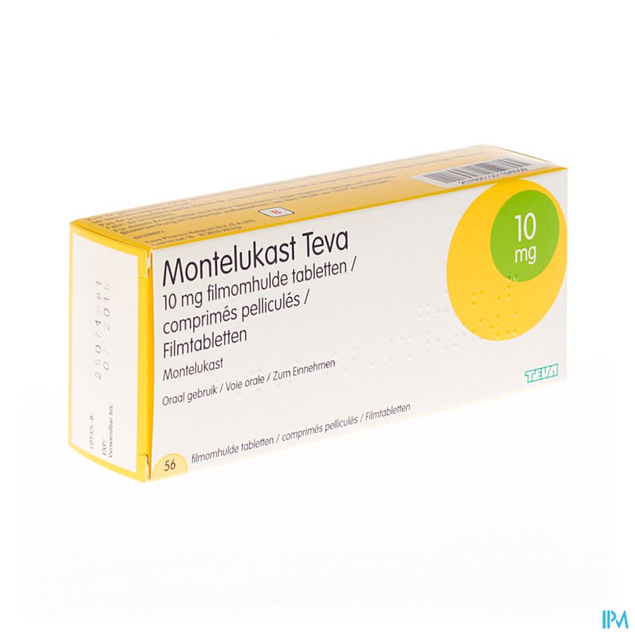 Montelukast Teva 10mg Filmomh Tabl 56 X 10mg Montelukast Teva 10mg Filmomh Tabl 56 X 10mg