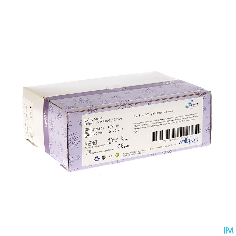 Lofric Sense Sonde Vrouw Nel. Ch08 15cm 30 4160865 Lofric Sense Sonde Vrouw Nel. Ch08 15cm 30 4160865