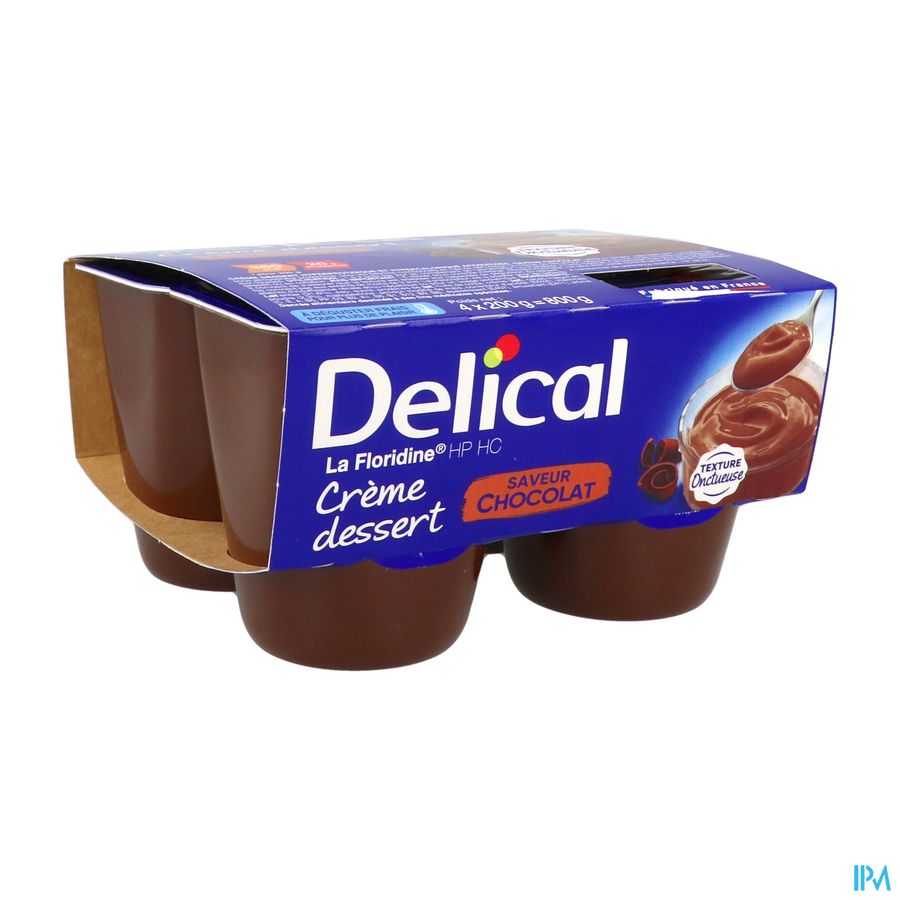 Delical Creme Dessert La Floridine Chocolad.4x200g 1