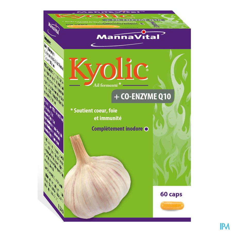 Mannavital Kyolic + Co-enzym Q10 Caps 60 Mannavital Kyolic + Co-enzym Q10 Caps 60