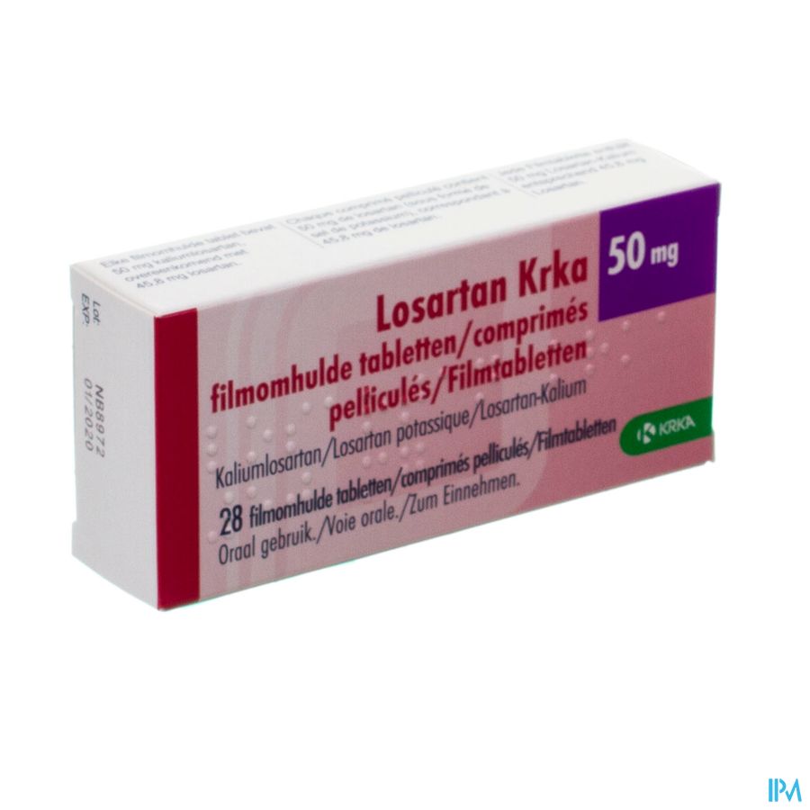 Losartan Krka 50mg Comp Pell 28 Losartan Krka 50mg Comp Pell 28