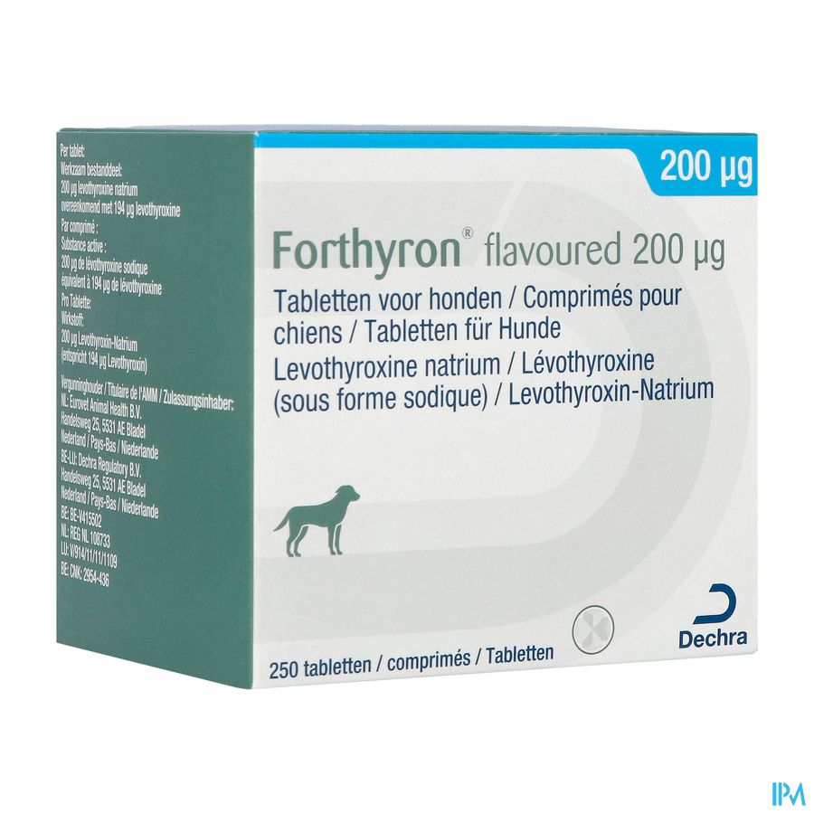 Forthyron Flavoured 200mcg Hond Tabl 250 Forthyron Flavoured 200mcg Hond Tabl 250