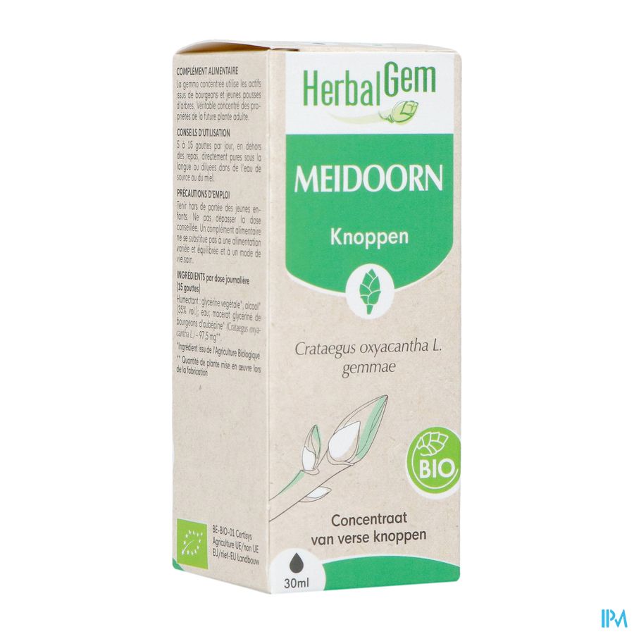 Herbalgem Meidoorn Bio 30ml
