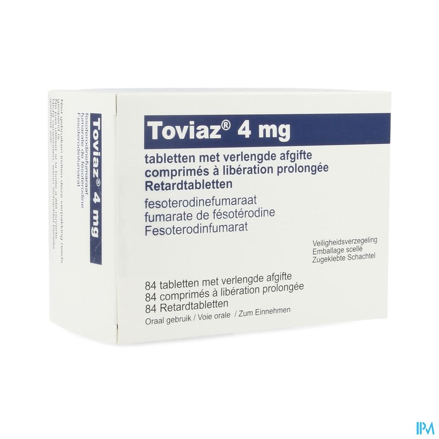 Toviaz 4mg Abacus Verlengde Afgifte Comp 84 Toviaz 4mg Abacus Verlengde Afgifte Comp 84