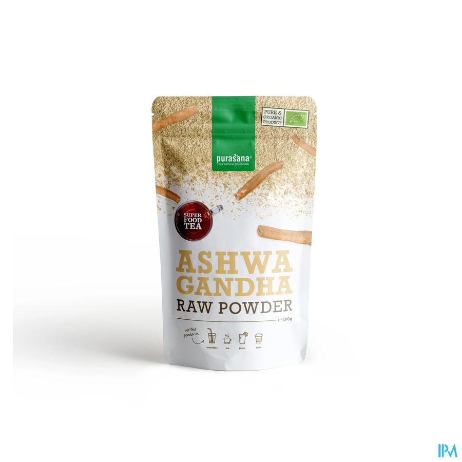 Purasana Superfoods Pdr Ashwagandha Bio 100g Purasana Superfoods Pdr Ashwagandha Bio 100g