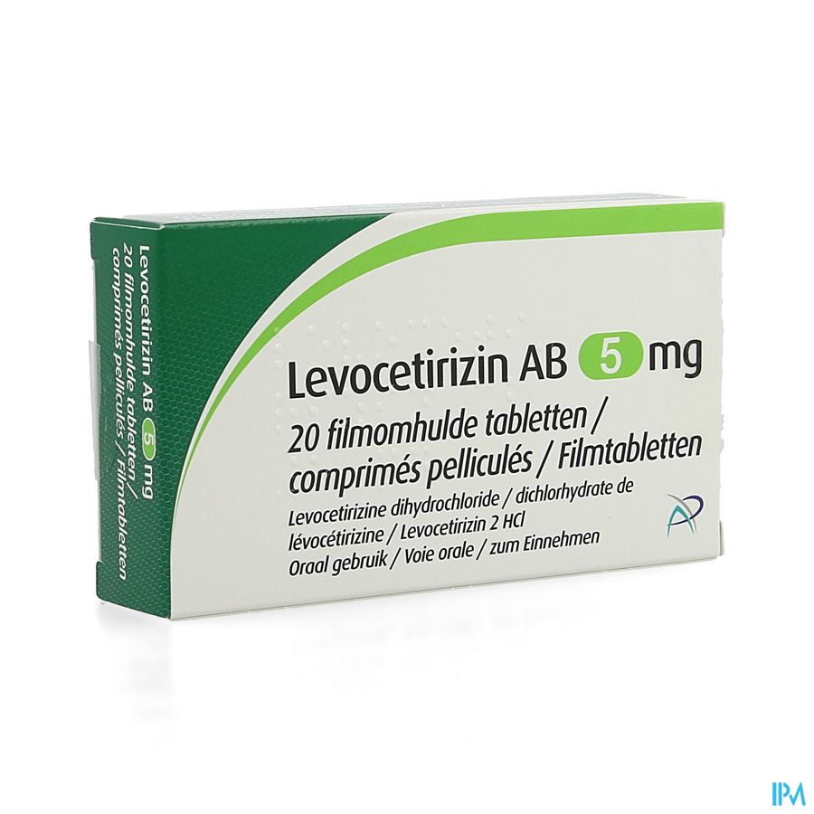 Levocetirizin Ab 5mg Filmomh Tabl 20 X 5mg