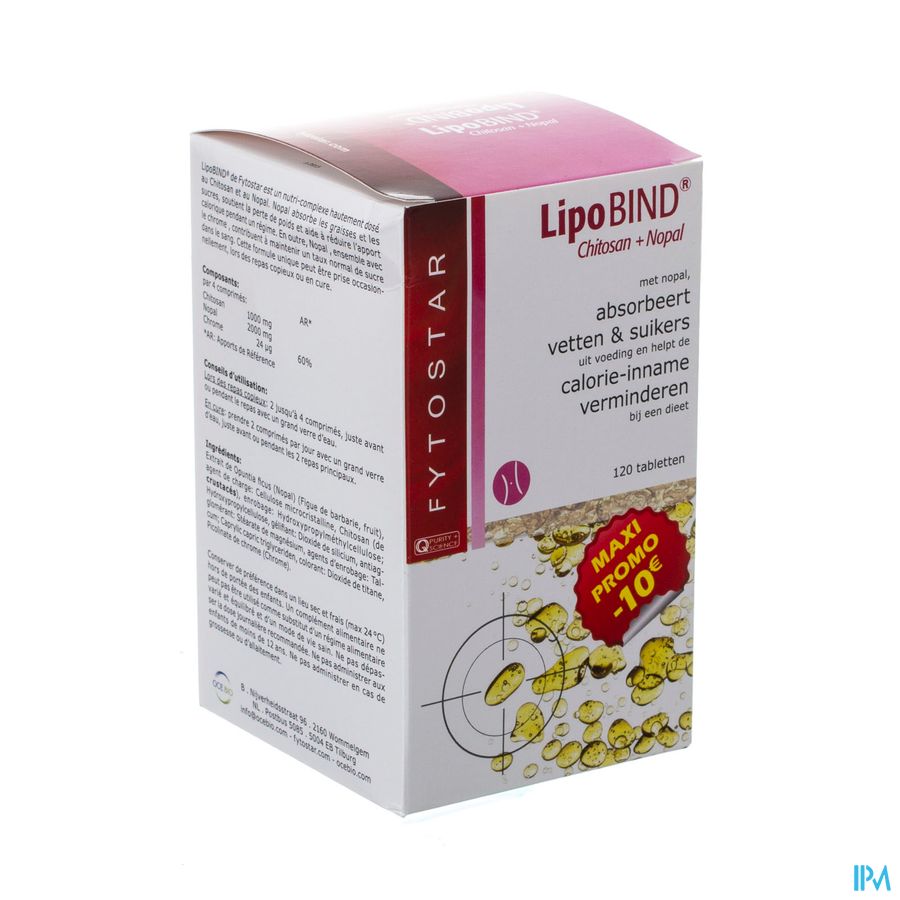 Fytostar Lipobind Chitosan Nopal Comp 120 Fytostar Lipobind Chitosan Nopal Comp 120