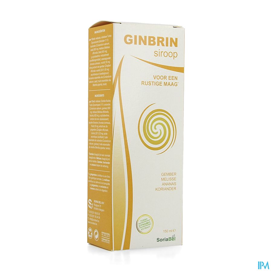 Soria Ginbrin Siroop 150ml Nf Cfr 4374625