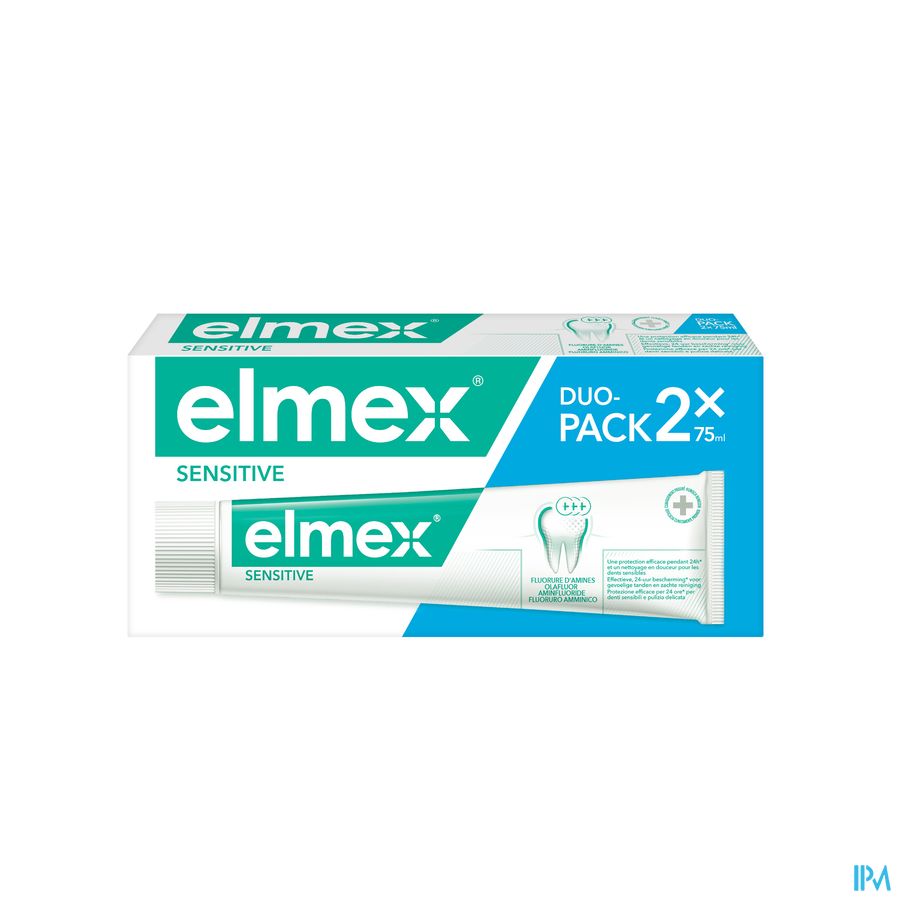 Elmex Sensitive Dentifrice Duo Tube 2x75ml