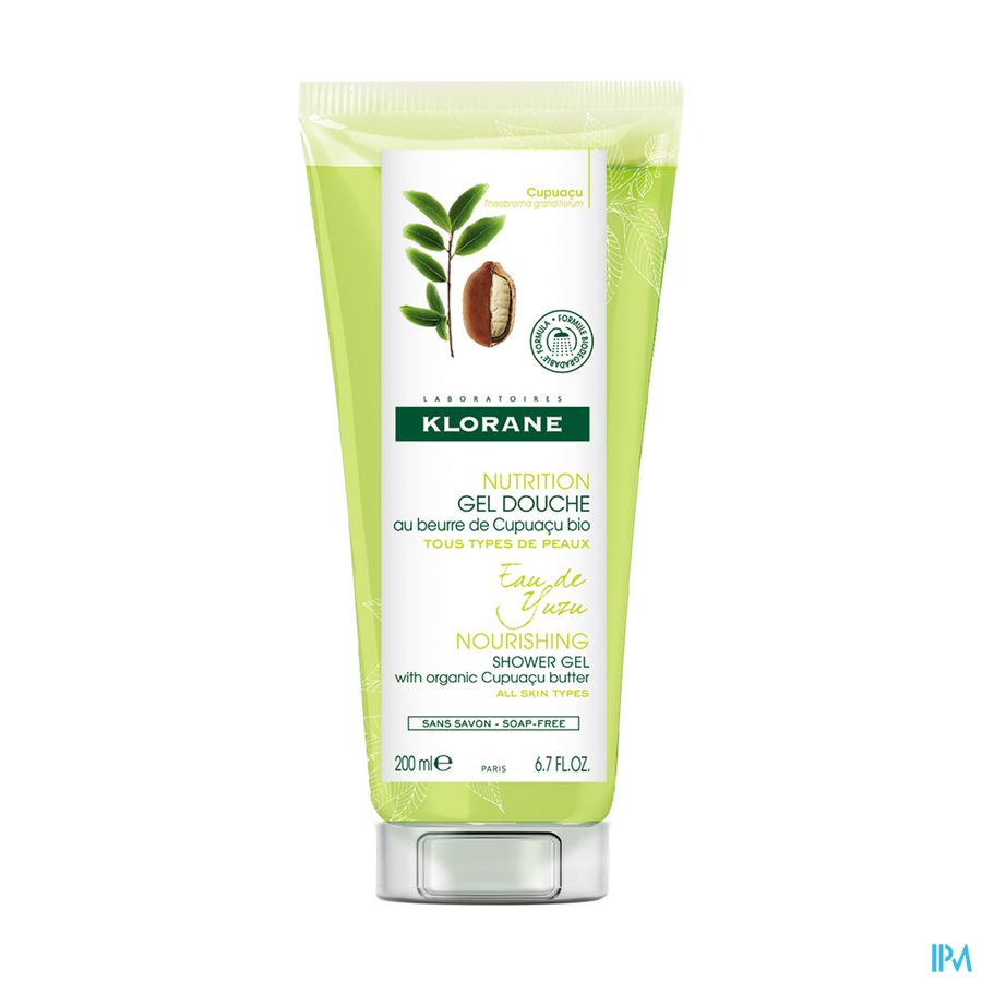 Klorane Lichaam Douchegel Yuzuwater 200ml