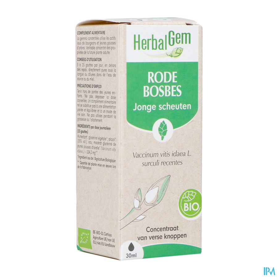Herbalgem Rode Bosbes Bio 30ml Herbalgem Rode Bosbes Bio 30ml