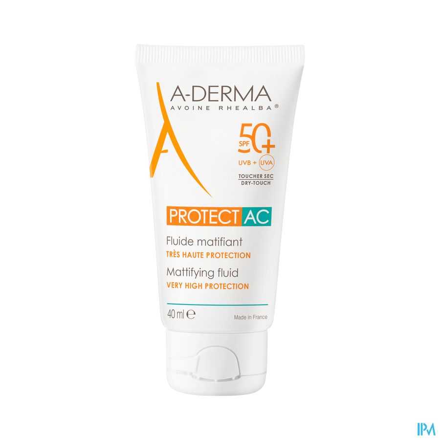Aderma Protect Ac Fluide Matterend Spf50+ 40ml