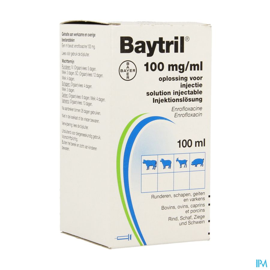 Baytril 10% Opl Inj Fl 100ml Baytril 10% Opl Inj Fl 100ml