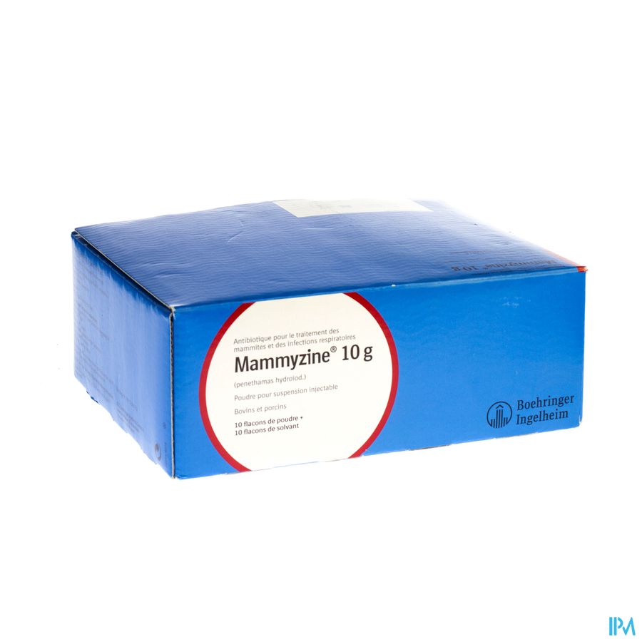 Mammyzine 10g Sol Inj 10x10g Pulv + 10 Fl Solv