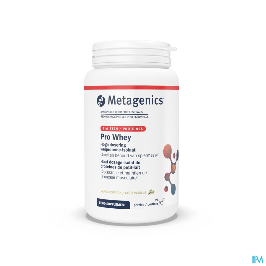 Pro Whey Vanille Nf Pdr 21port. Metagenics