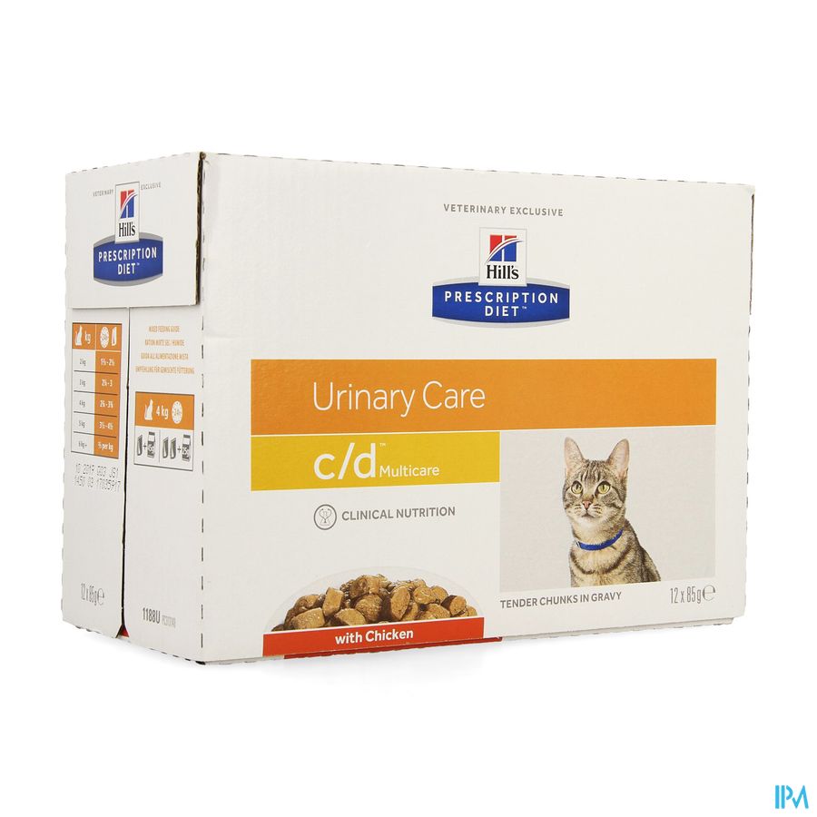 Hills Prescrip.diet Feline Cd Repas Sachet 12x85g Hills Prescrip.diet Feline Cd Repas Sachet 12x85g