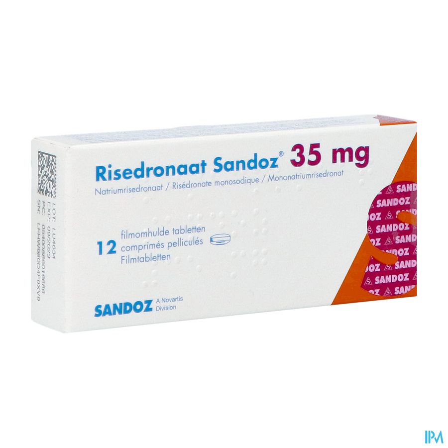 Risedronaat Sandoz Pi Pharma 35mg Film.tabl12 Pip Risedronaat Sandoz Pi Pharma 35mg Film.tabl12 Pip