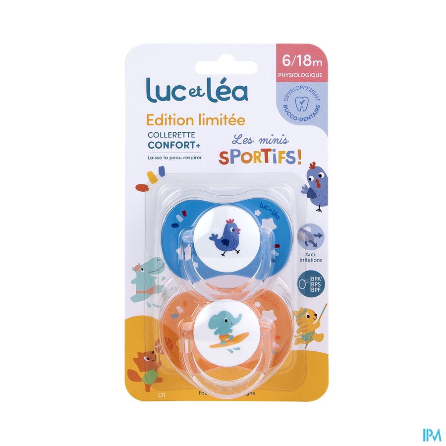 Luc&lea Duo Fopspeen 6-18m Phys Os Zomer 2