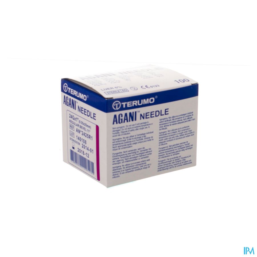 Terumo Naald Agani 24g 1 Rb Paars 5 Terumo Naald Agani 24g 1 Rb Paars 5
