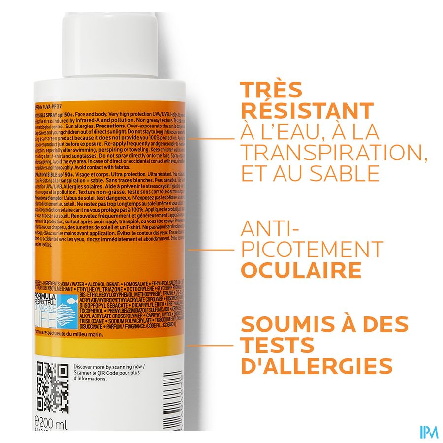 Lrp Anthelios Spray Invisible Ip50+ Parfum 200ml 2