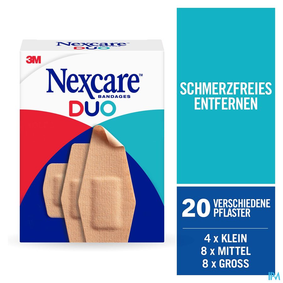 Nexcare 3m Duo Pansement Assortiment 20 8