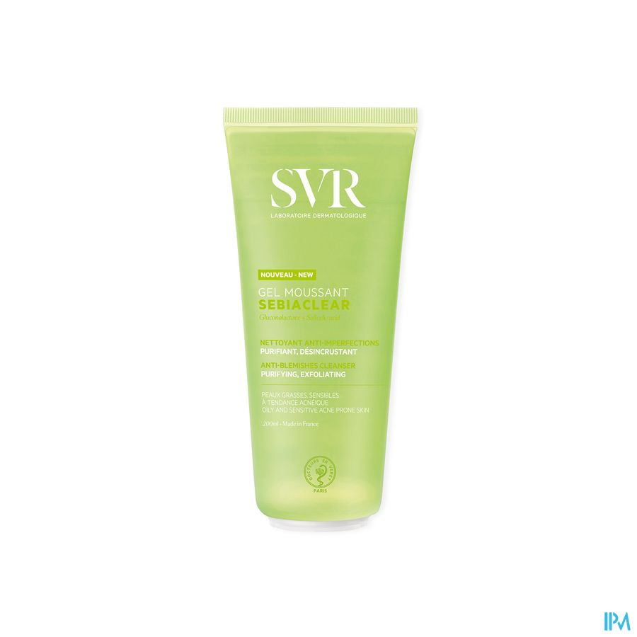 Svr Sebiaclear Gel Moussant Tube 200ml Nf Svr Sebiaclear Gel Moussant Tube 200ml Nf