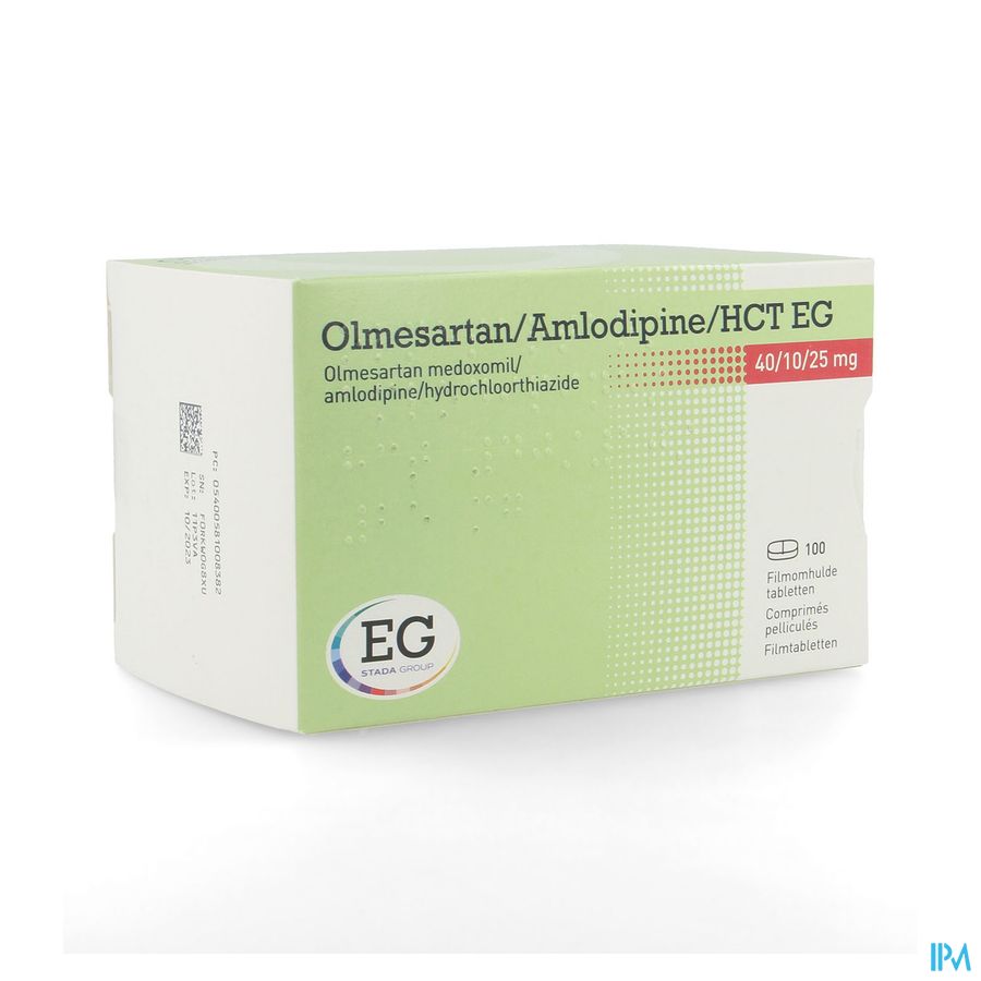 Olmesartan/Amlodipin/Hct EG 40/10/25,0 Filmtabl100