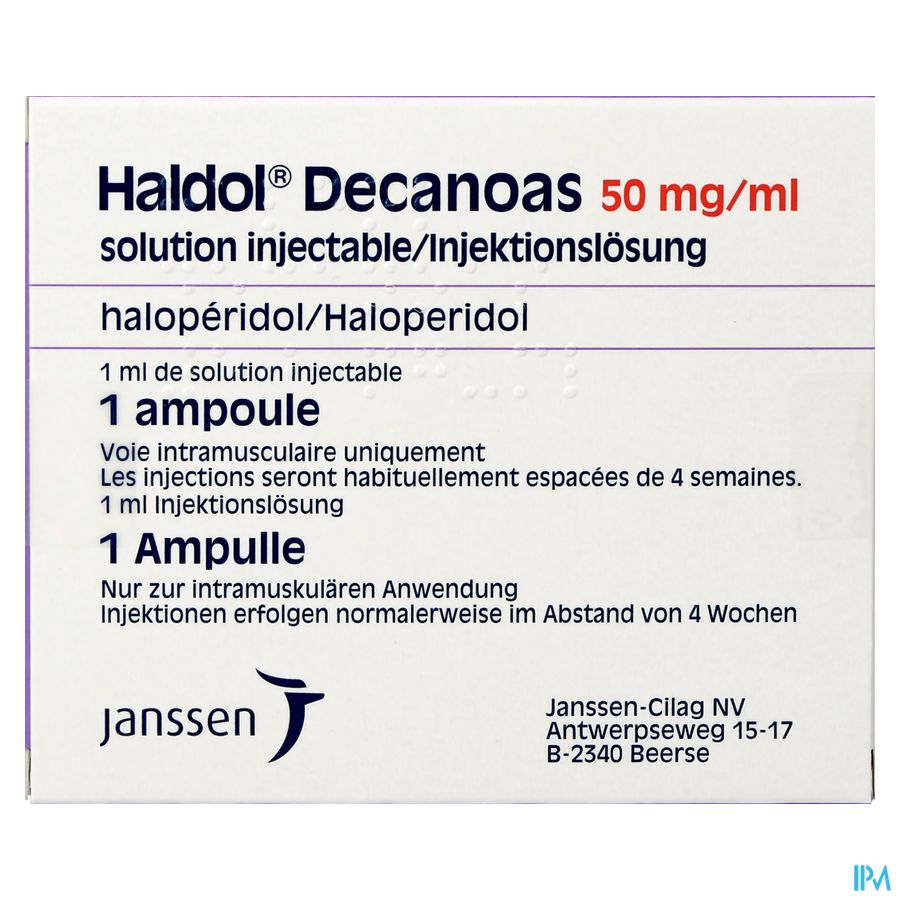 Haldol Decanoas Amp 1 X 1ml/50mg/ml 3