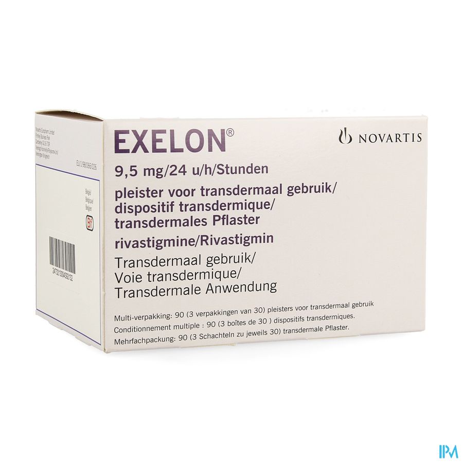 Exelon 9,5mg/24h Emplatre Transdermal 90 Exelon 9,5mg/24h Emplatre Transdermal 90